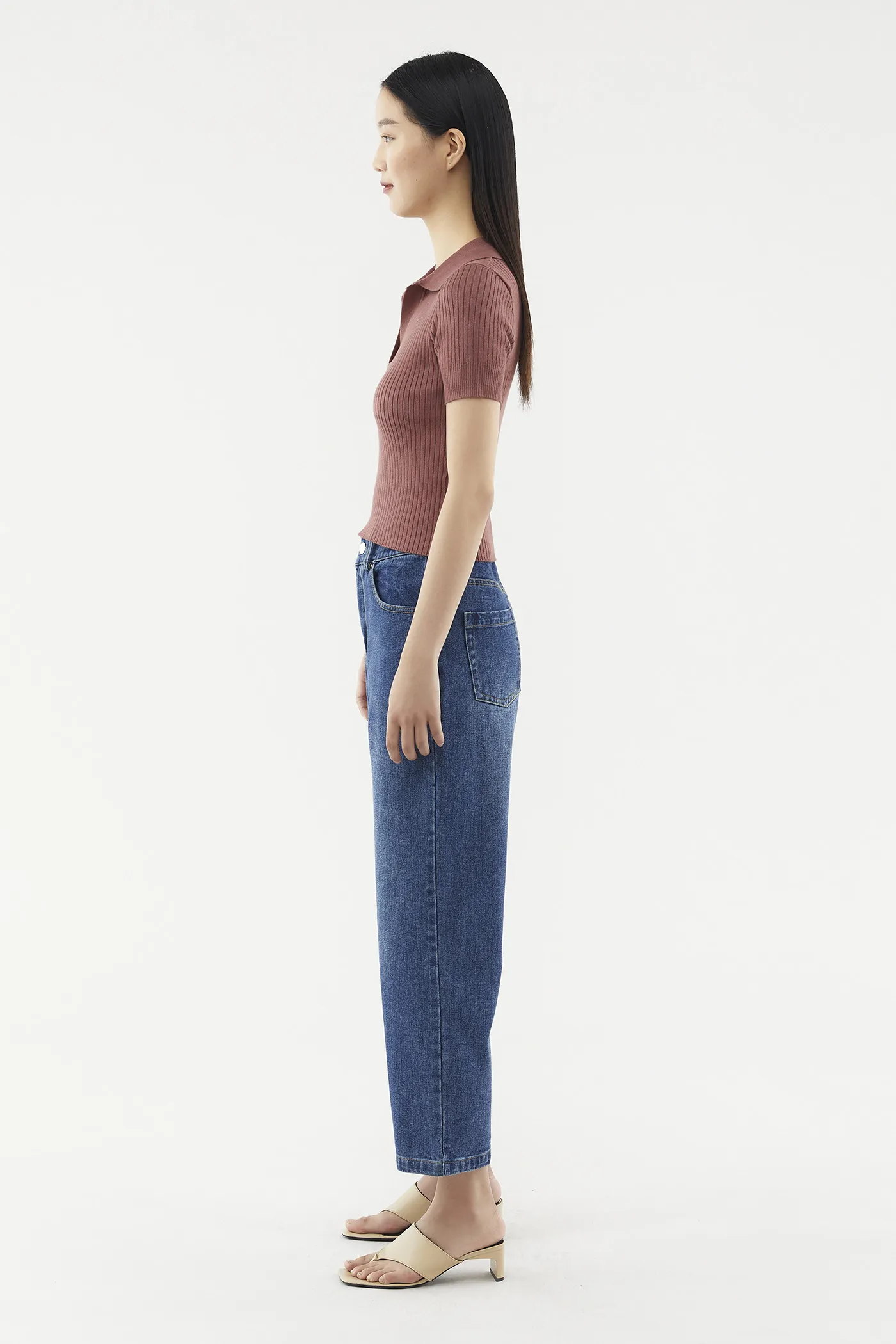 Jemira Collared Knit Top 