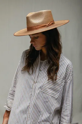 Jo Straw Rancher Hat Limited - Coffee/Brown Regular Tripilla