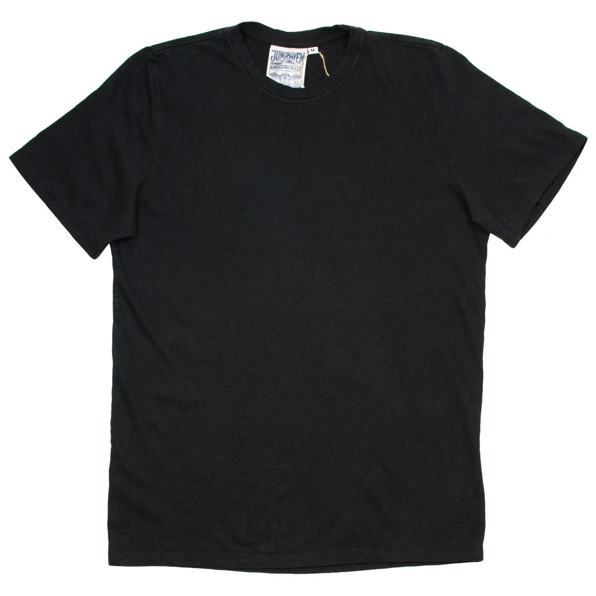 Jungmaven Black Baja Hemp T-shirt - 55/45 Blend (7 oz)