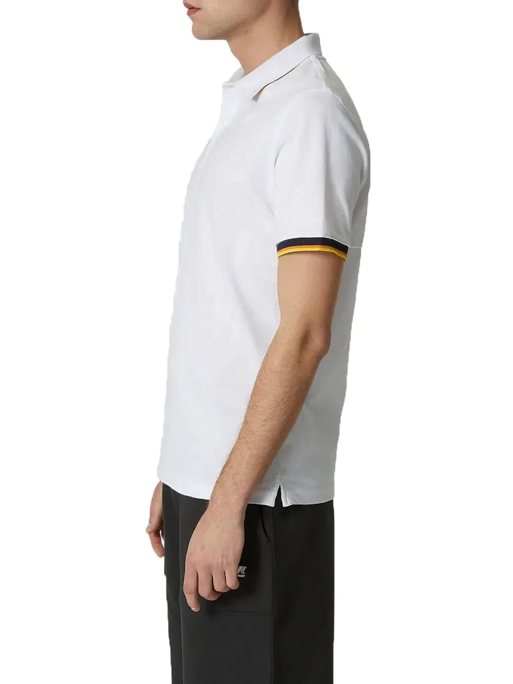 White K-Way Polo Uomo