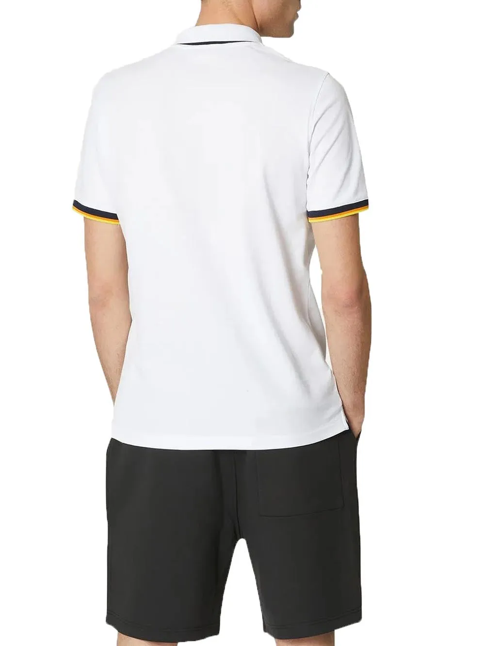 White K-Way Polo Uomo