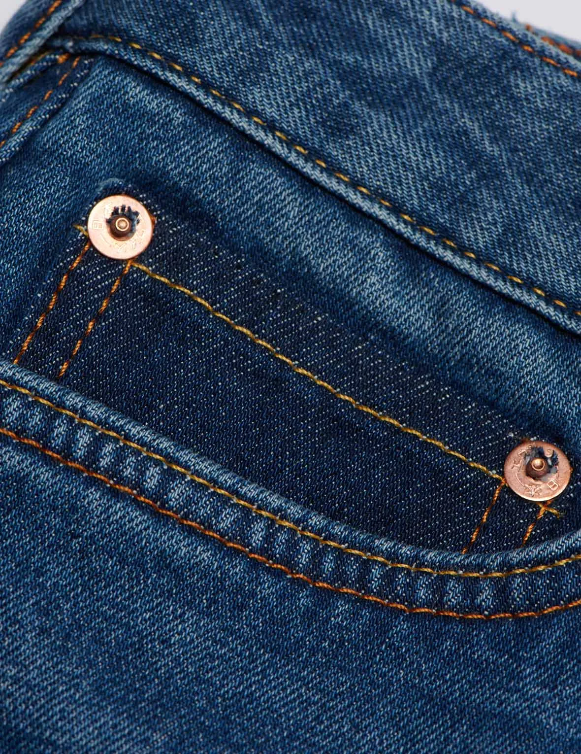 Kamon and Seagull Embroidered Relax-Cut Denim Jeans