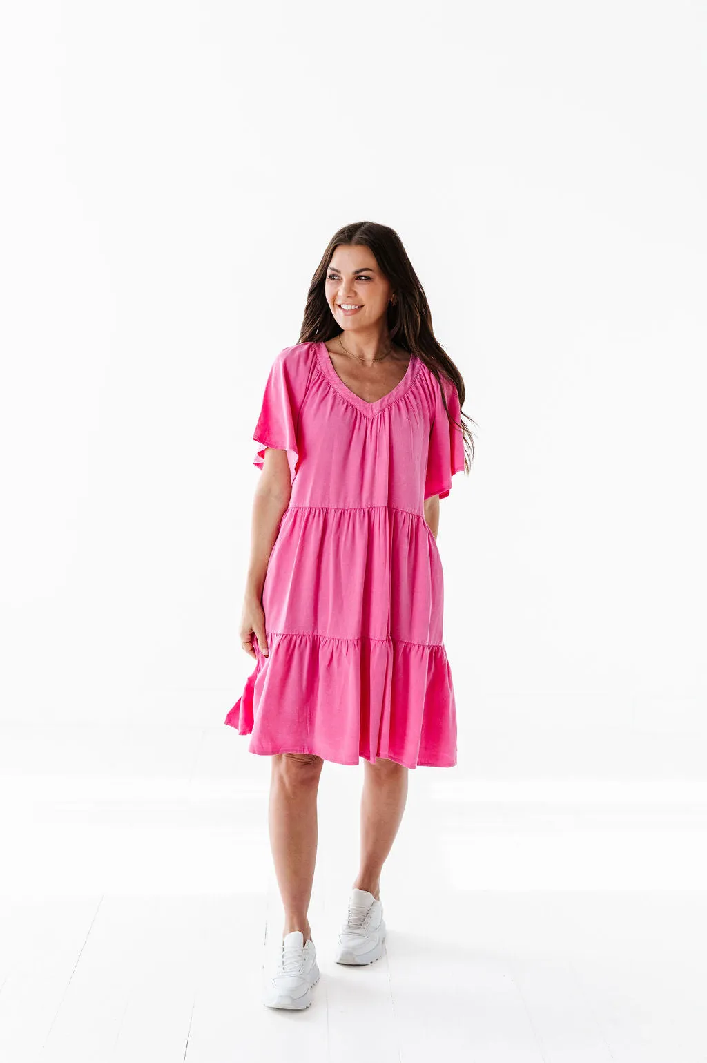 Karina Tiered Dress - Size Large Left