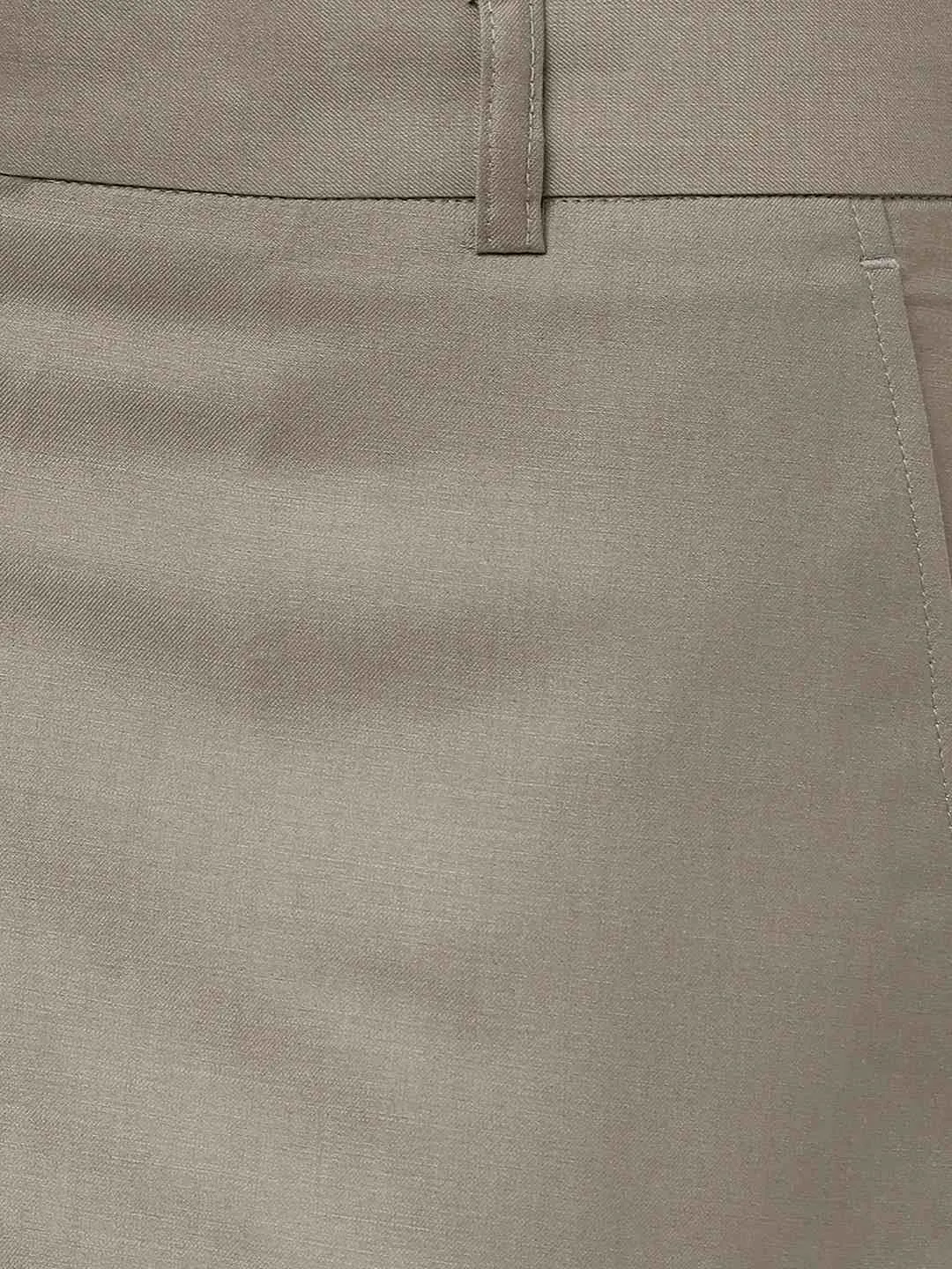 Khaki Super Slim Fit Formal Trouser by JadeBlue