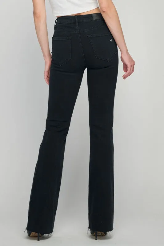 Khloe Raw Hem Flare Jeans