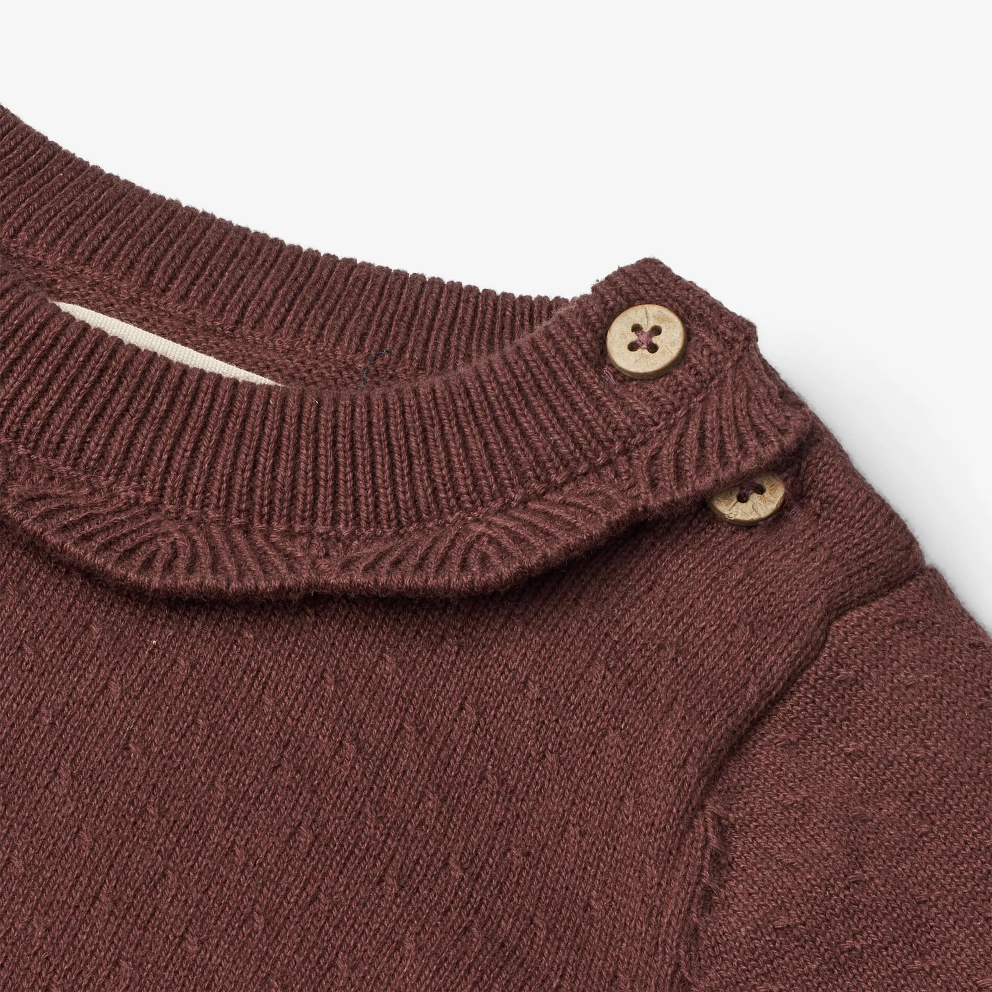 Knit Dress Nannie | Baby - aubergine