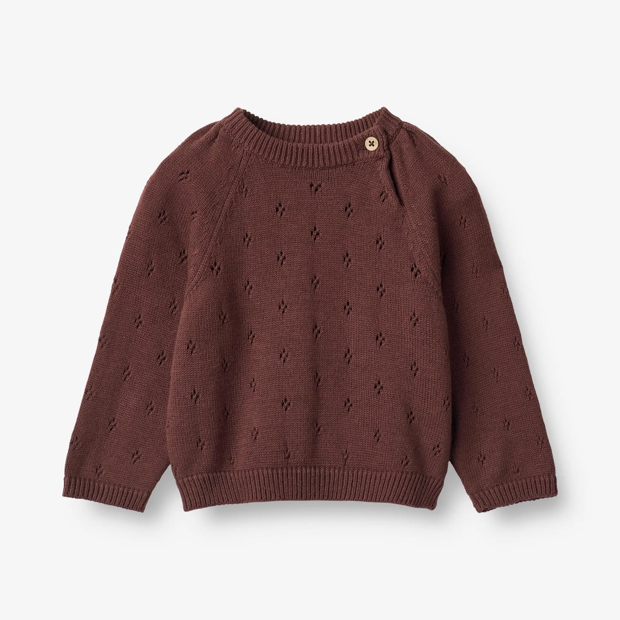 Knit Pullover Mira | Baby - aubergine