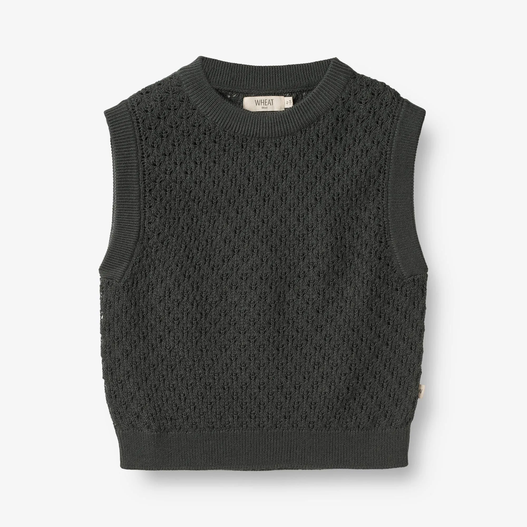 Knit Vest Saga - black coal