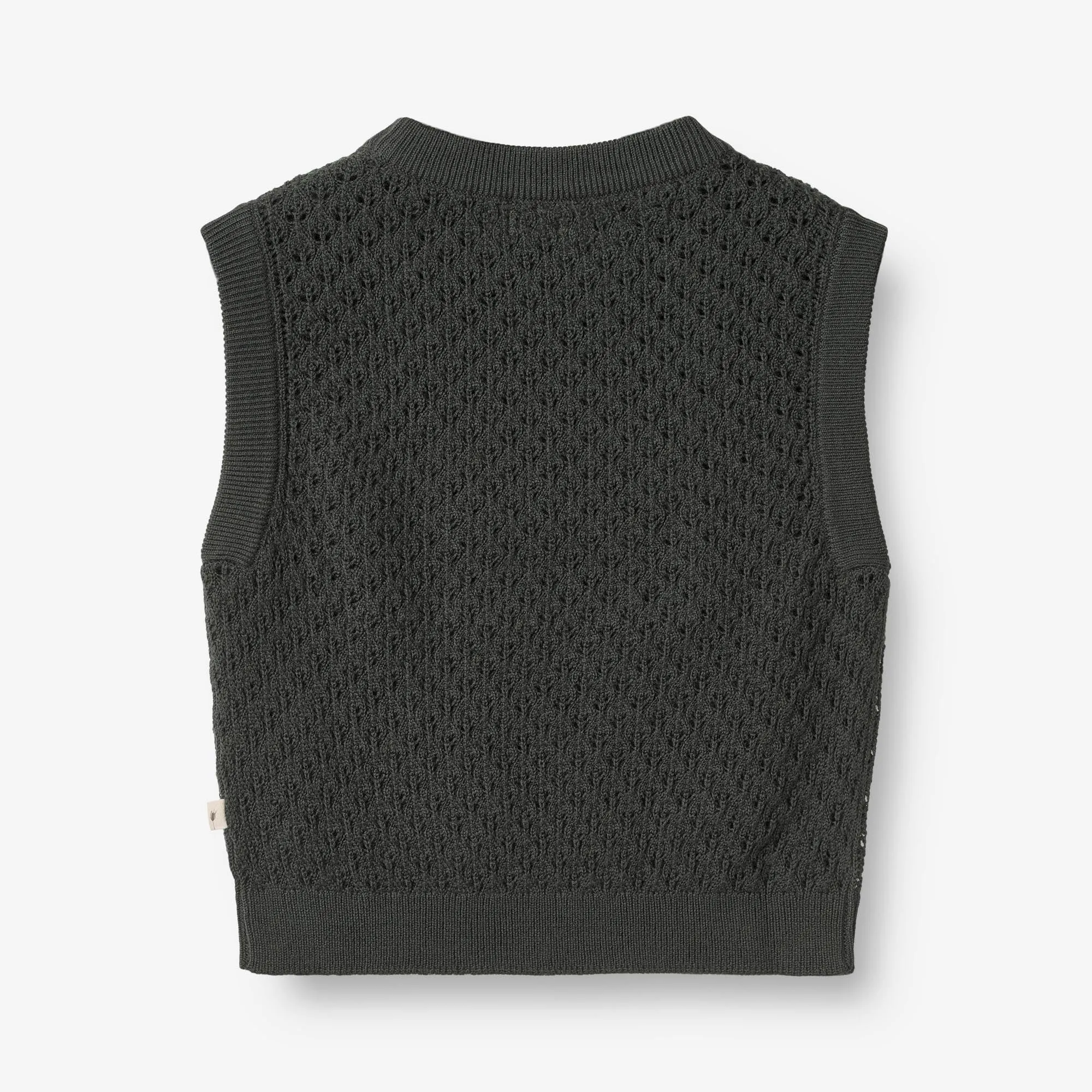 Knit Vest Saga - black coal