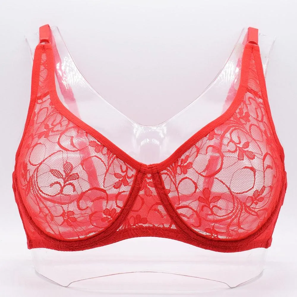 Lace Hollow Out Underwired Bra