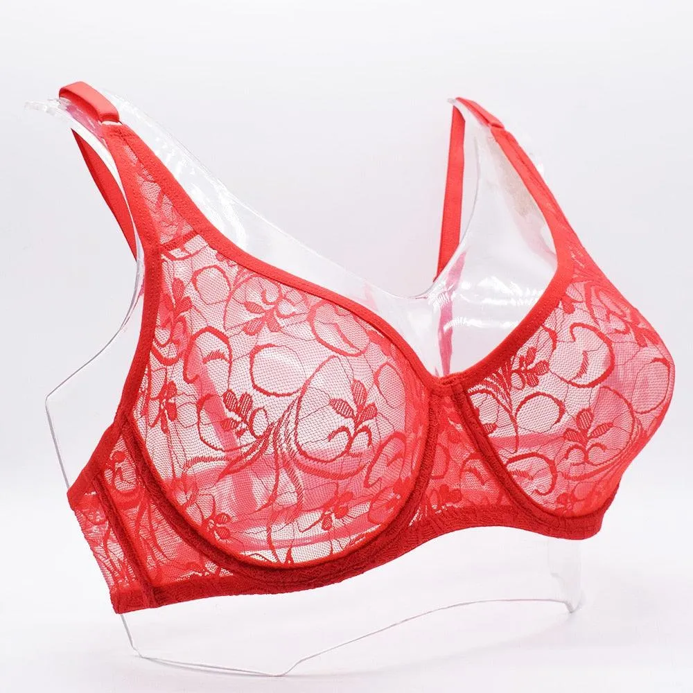 Lace Hollow Out Underwired Bra