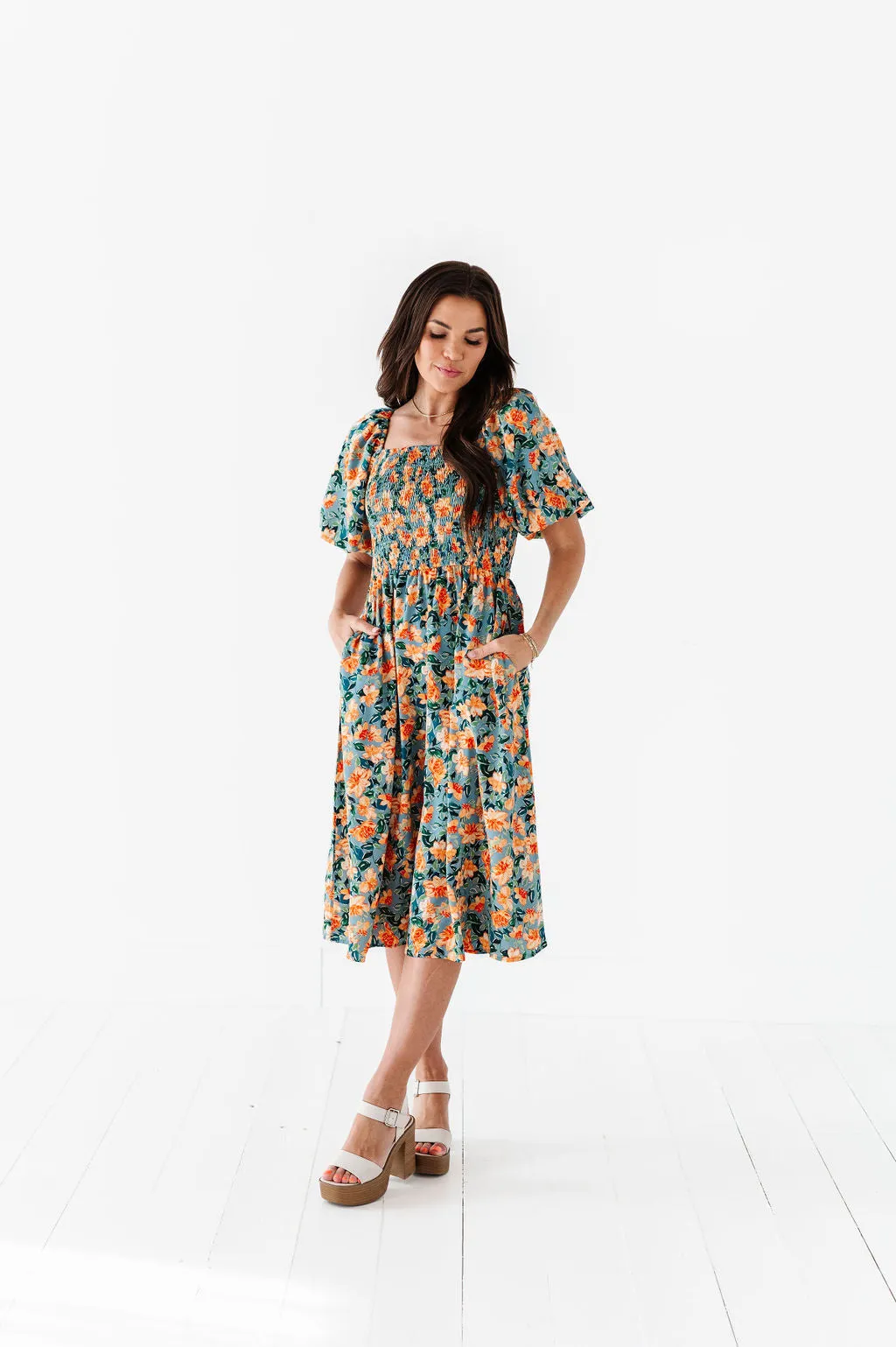 Lacey Floral Dress - Size Small & Large Left