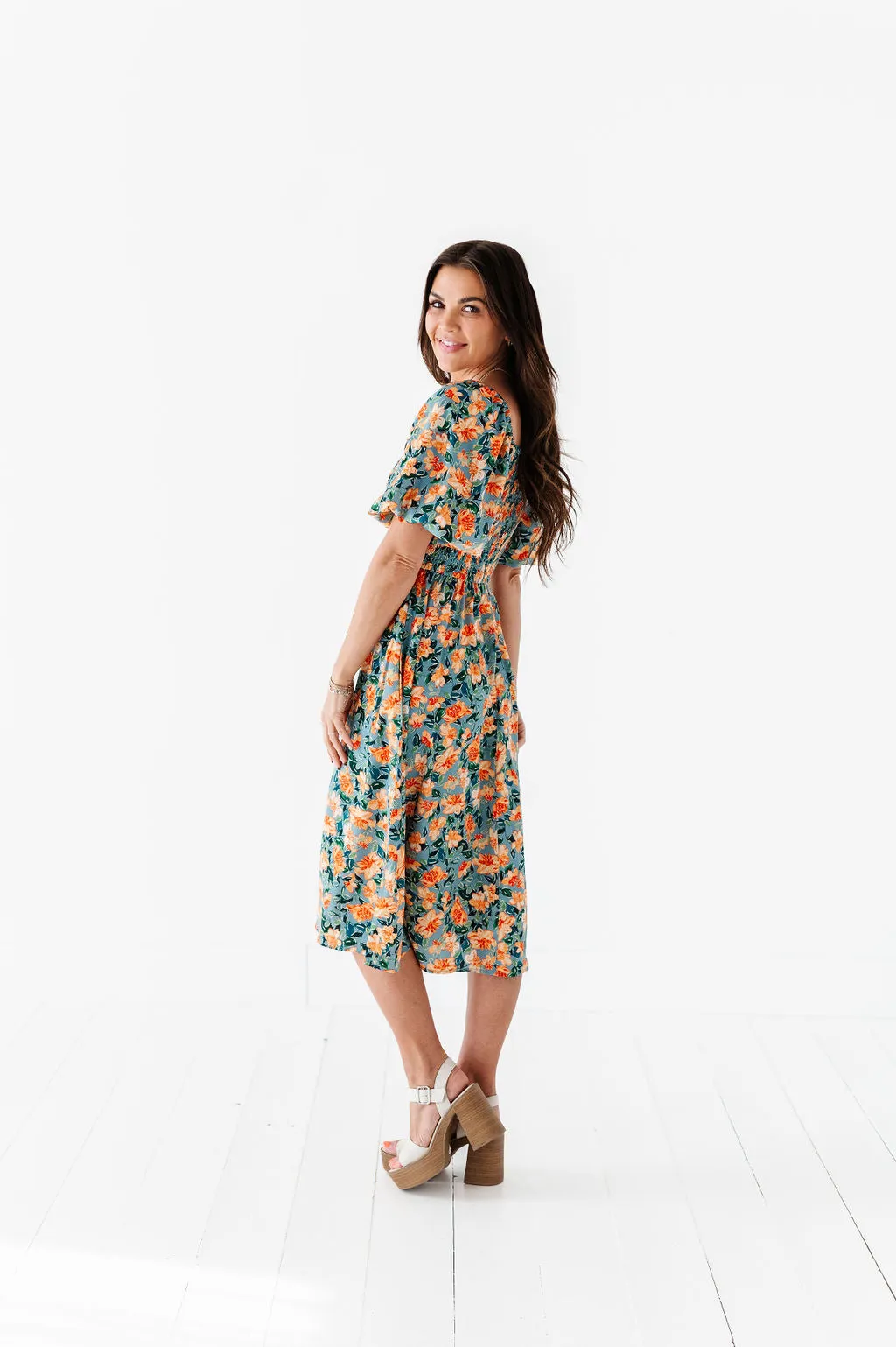 Lacey Floral Dress - Size Small & Large Left