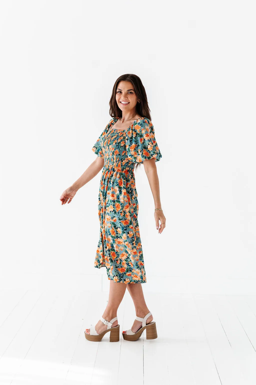 Lacey Floral Dress - Size Small & Large Left