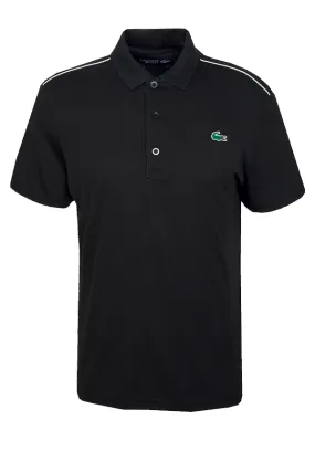 Lacoste Black Short Sleeve Sport Pique Polo