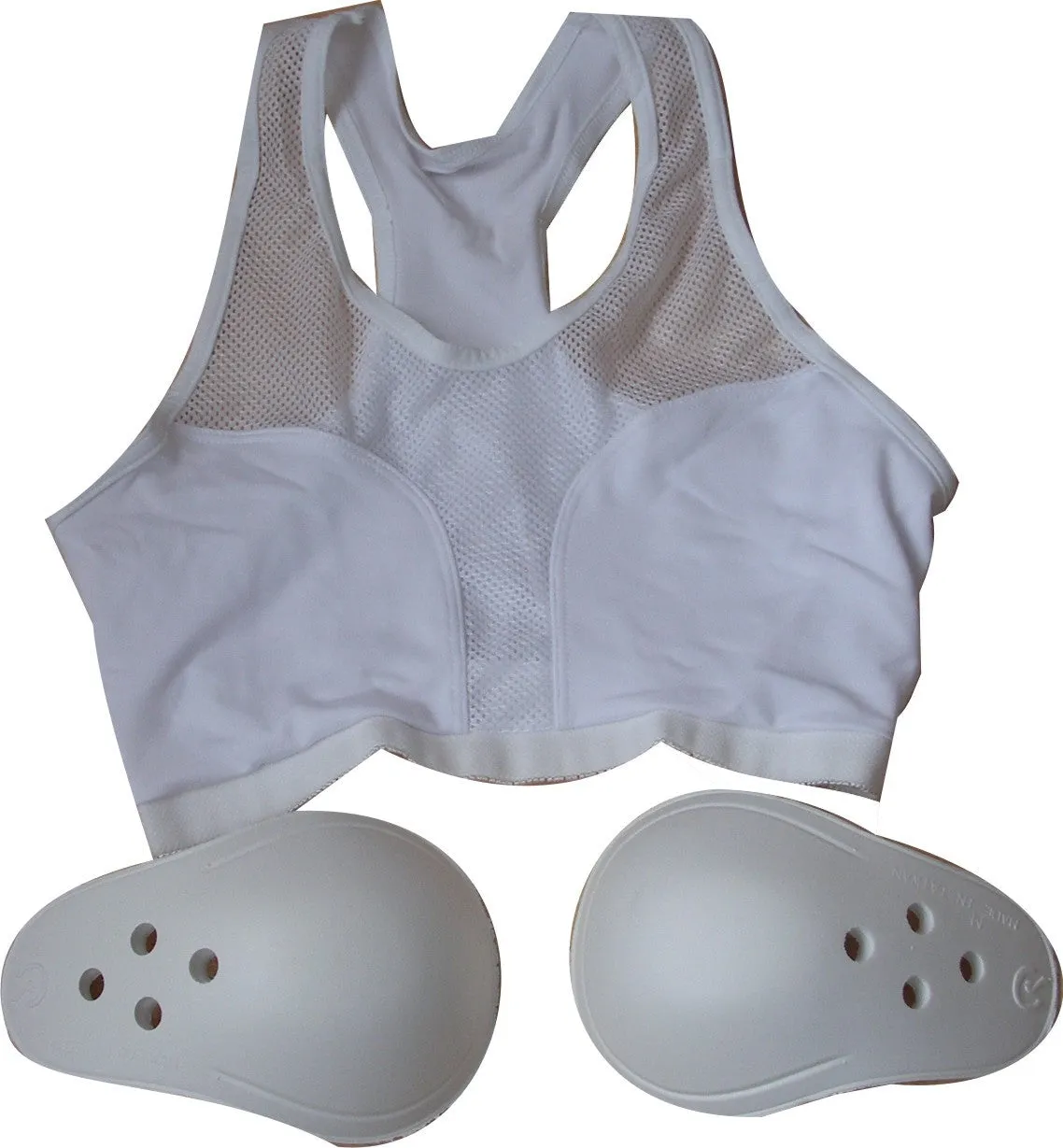 Ladies Chest Protector Sports Bra & Padded Inserts