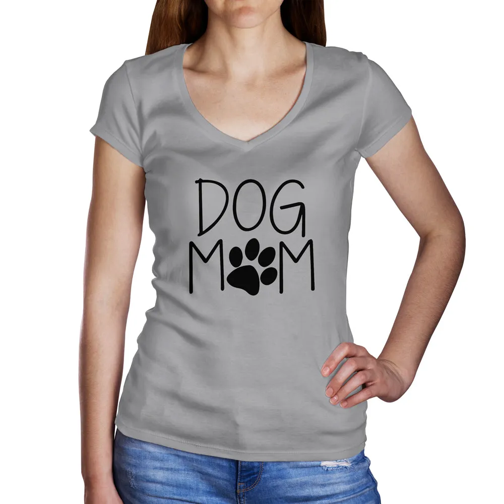 Women's Cotton V-Neck Shirt for Dog Moms