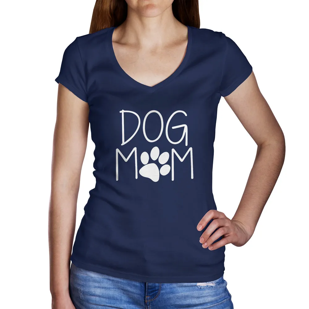 Women's Cotton V-Neck Shirt for Dog Moms