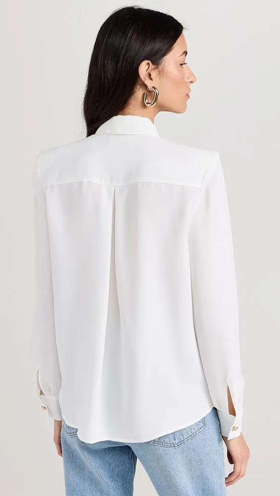 L'AGENCE   Maisy Shoulder Pad Blouse 