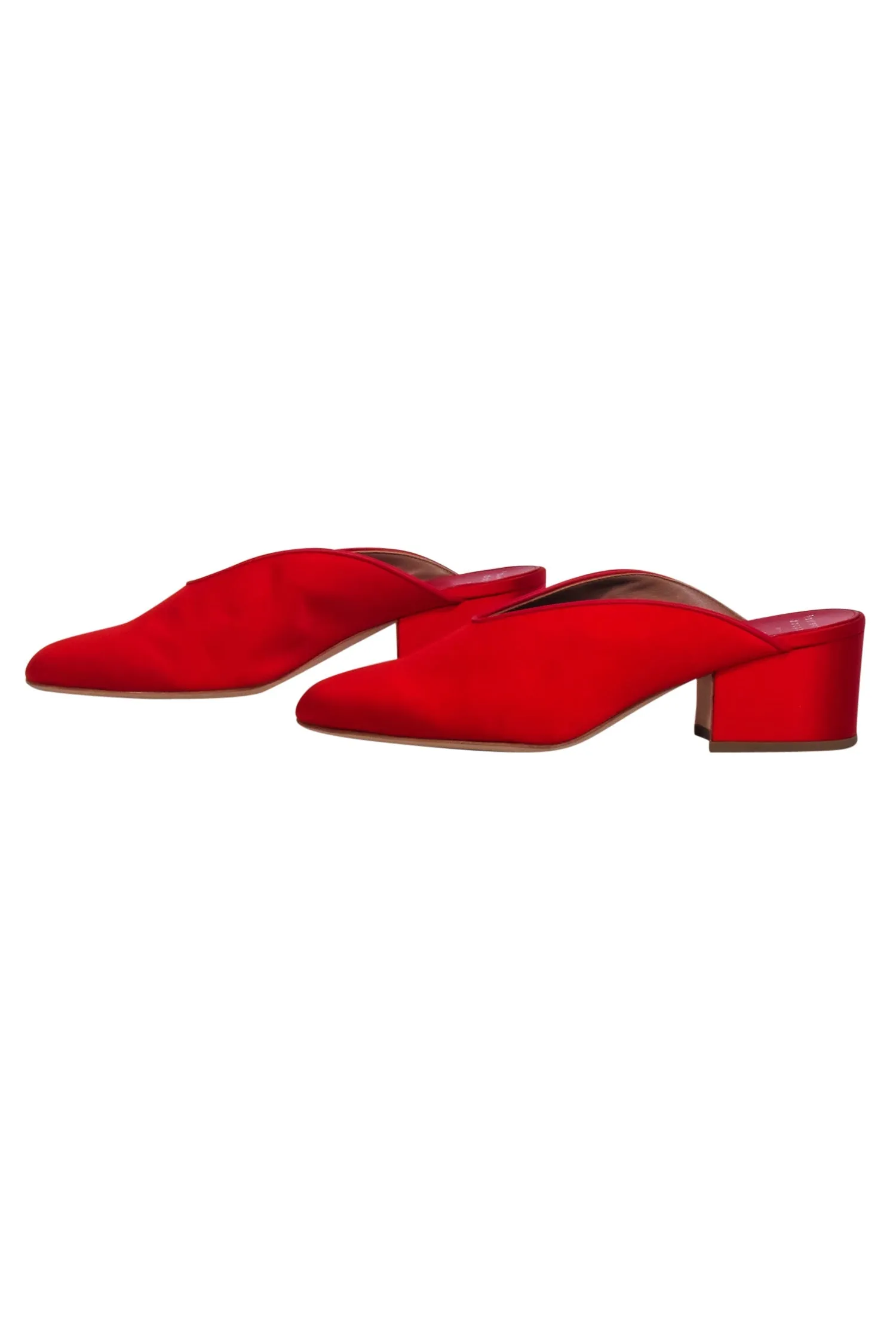 Laurence Dacade - Red Satin Mule Heels Sz 10