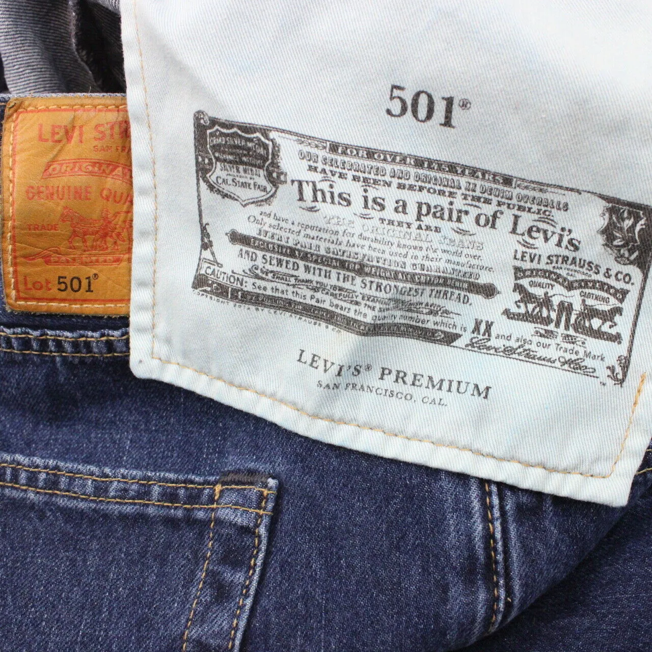 LEVIS 501 Big E Jeans Dark Blue | W34 L32