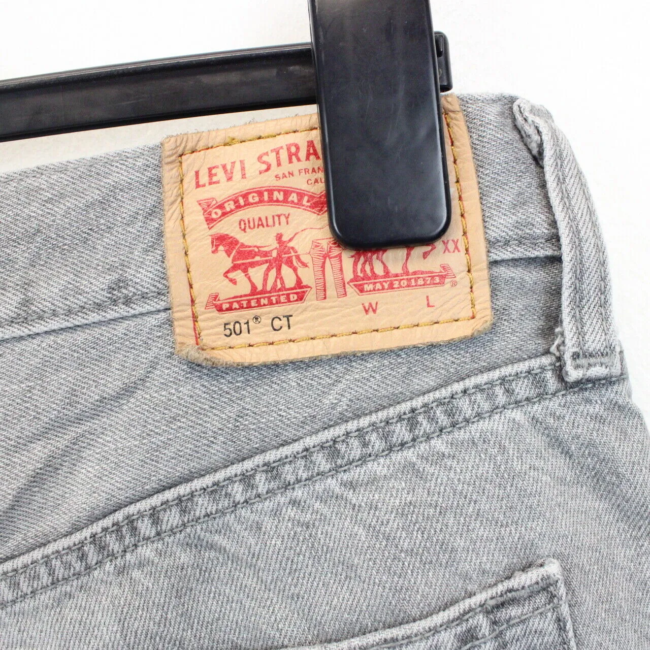 LEVIS 501 CT Jeans Grey Charcoal | W33 L30