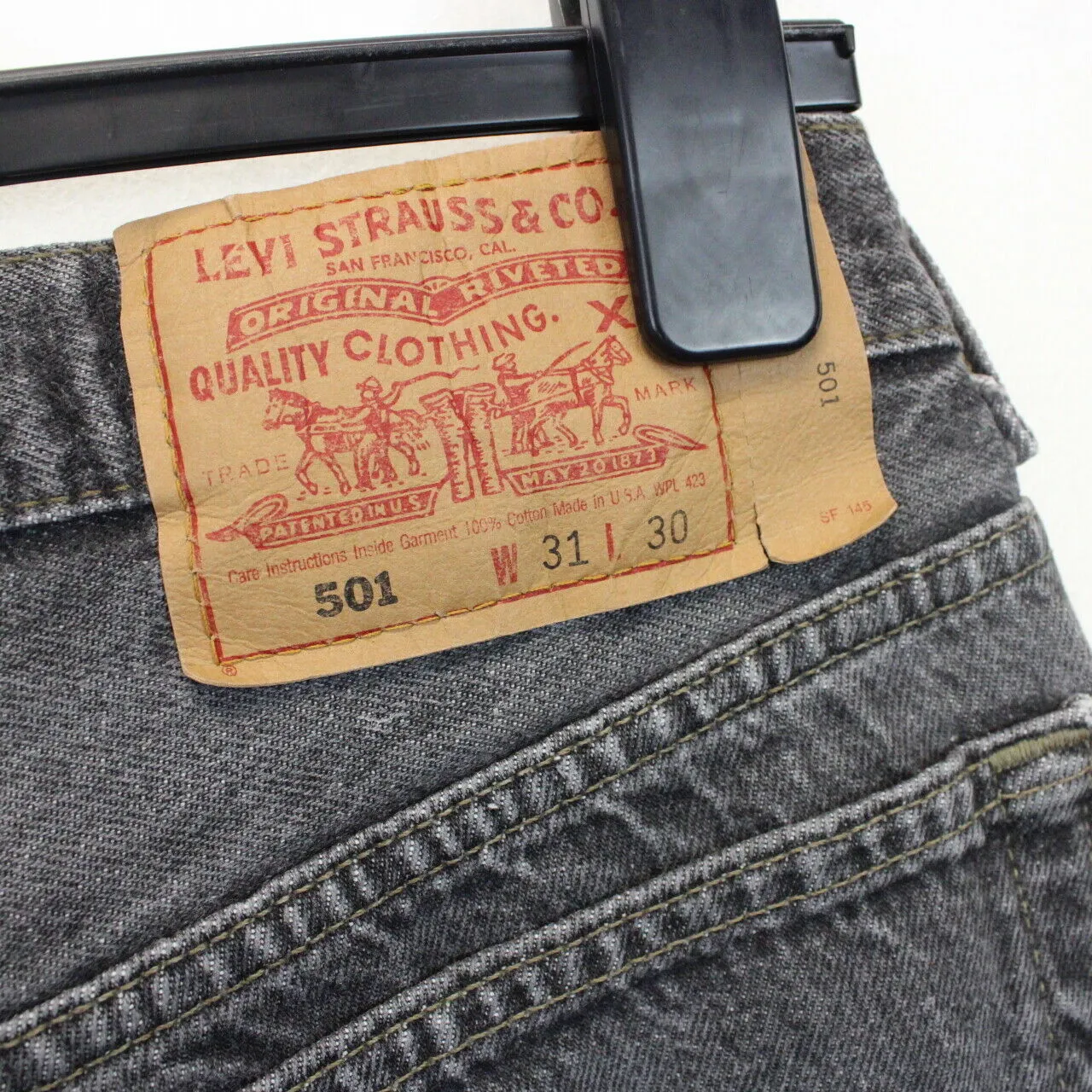 LEVIS 501 Jeans Grey Charcoal | W31 L28