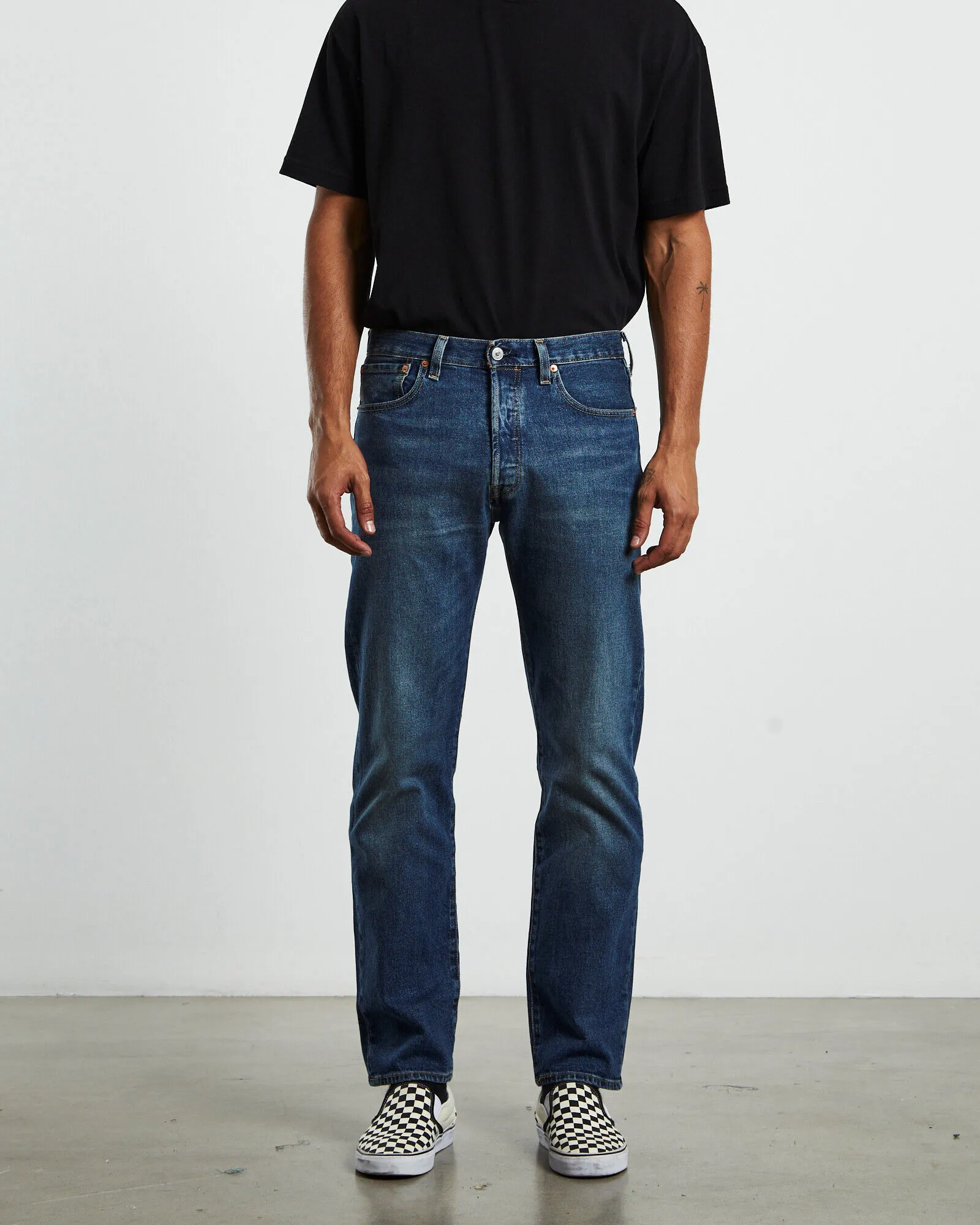 Levis 501 Original Jeans Rough Trade Blue