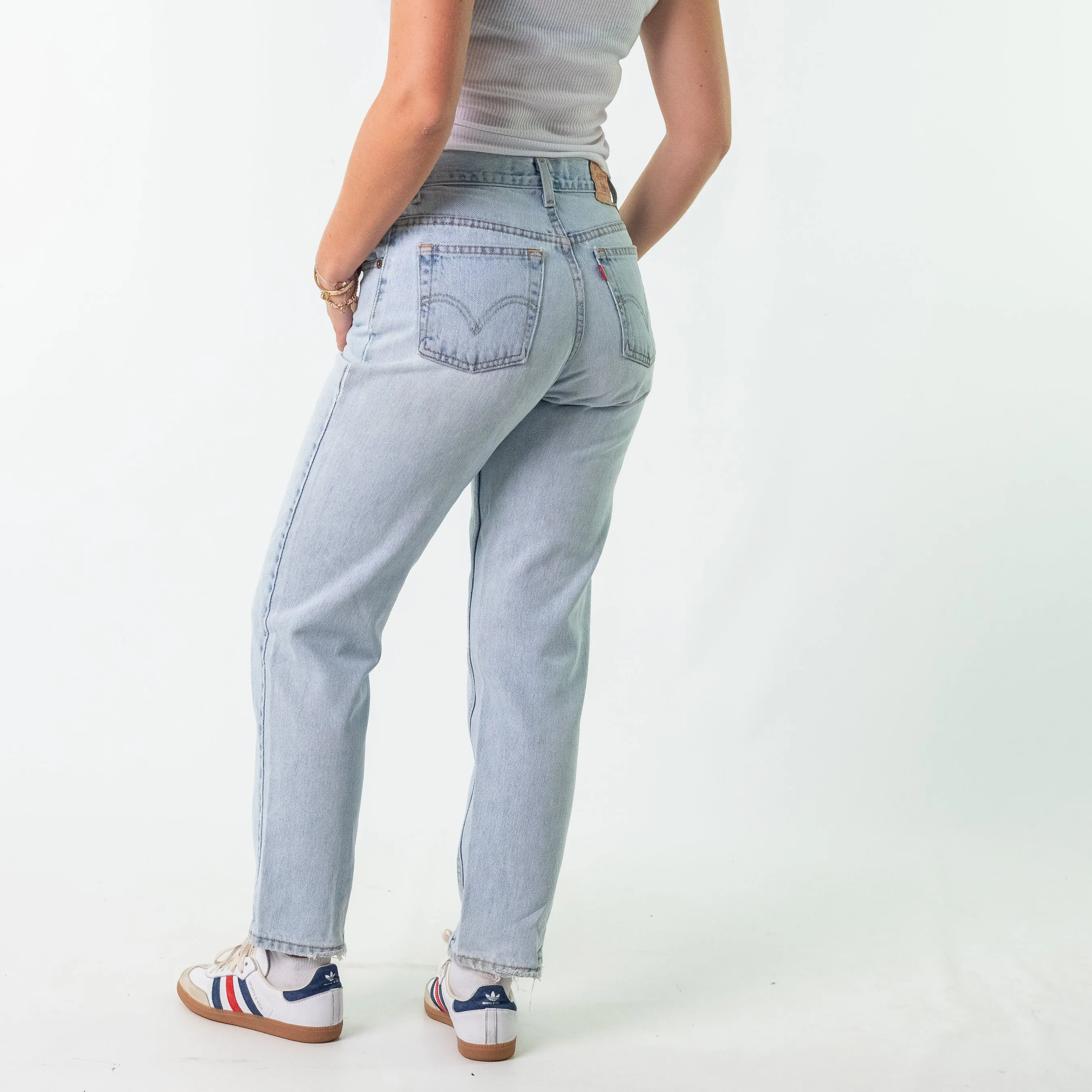 Light Blue 90s Levi's Denim Jeans Baggy Pants (30x30)