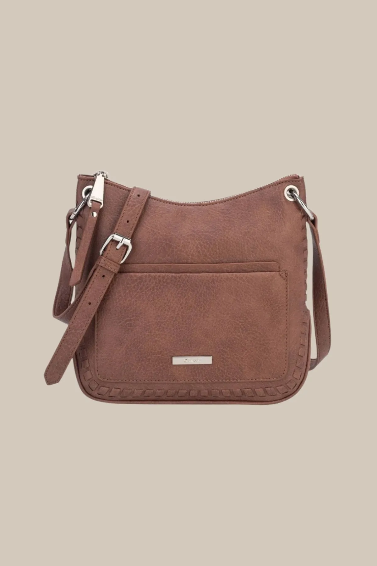 Light Brown Raven Crossbody Bag