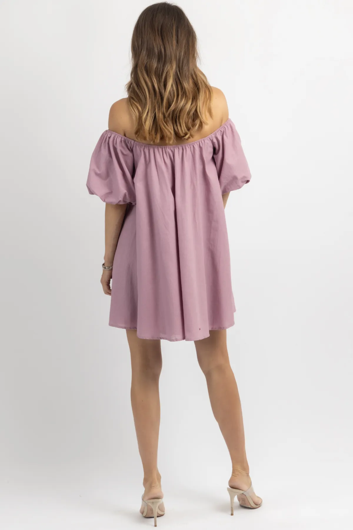 LILAC LANE OFF-SHOULDER MINI DRESS *BACK IN STOCK*