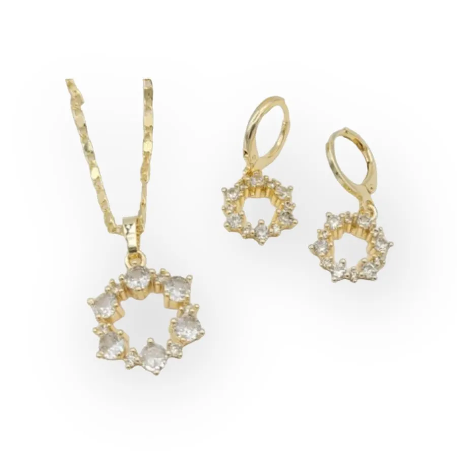 Lolita set earrings necklace in 18k gold filled