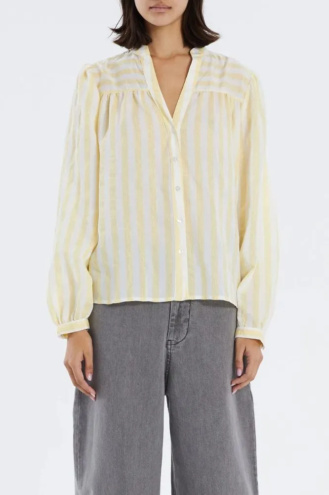 Lollys Laundry Elif Shirt - Light Yellow: XS