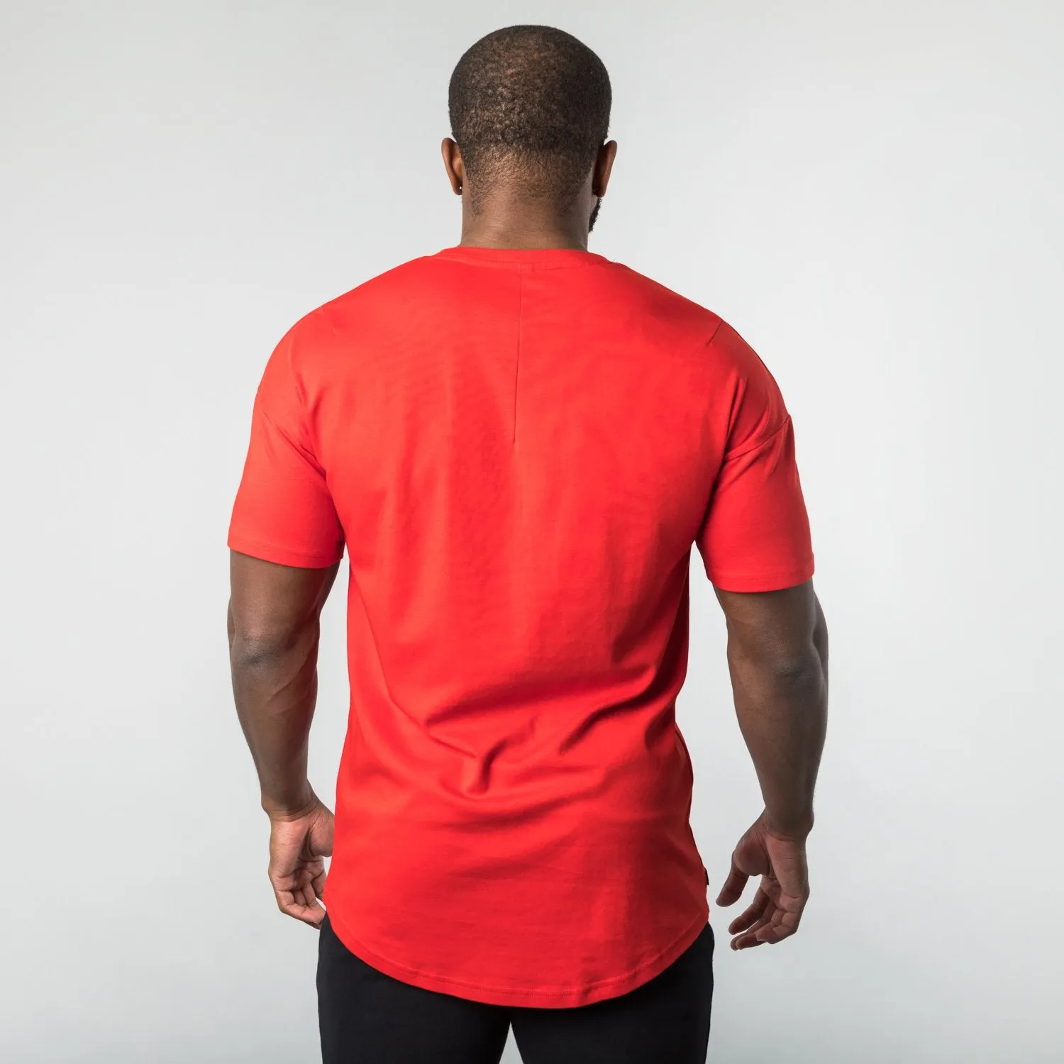 LUX Dropped Shoulder Tee - Lava