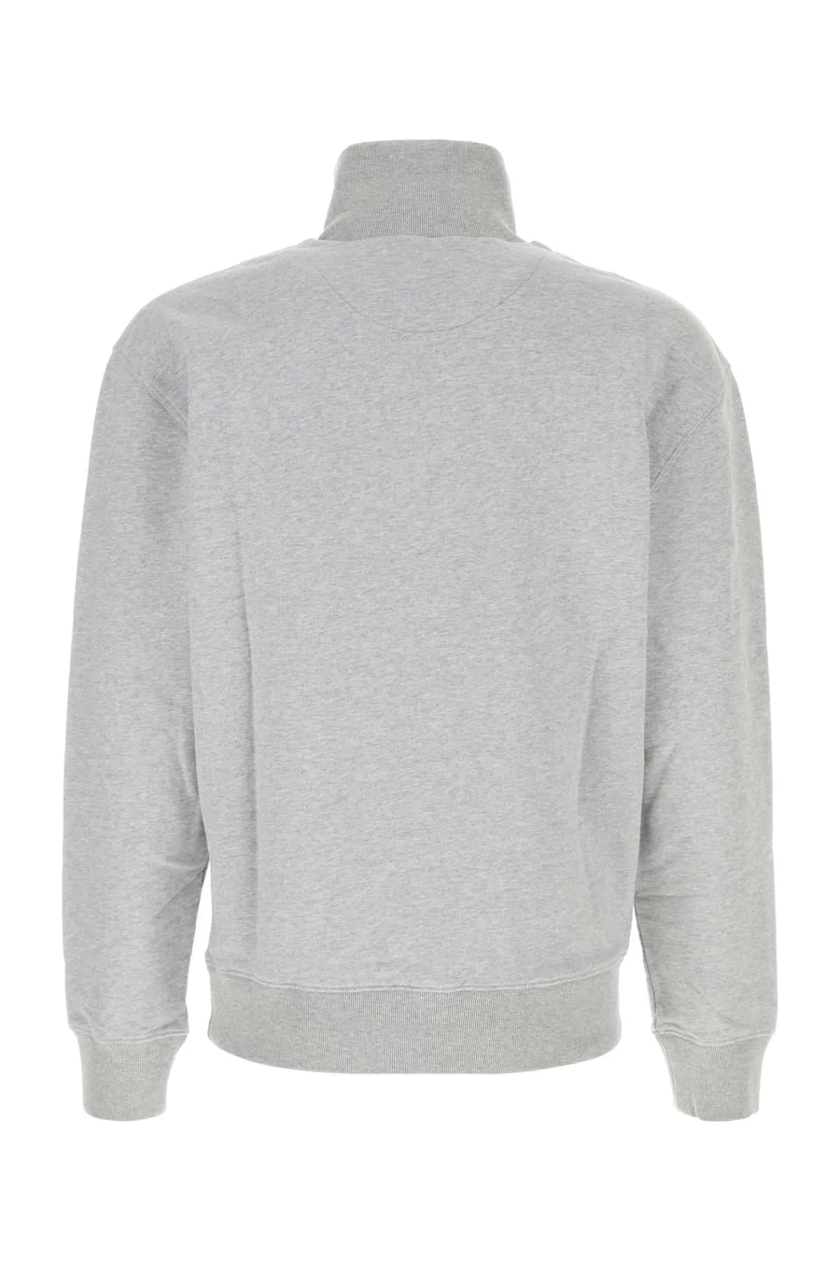 Maison Kitsune Melange Light Grey Cotton Sweatshirt