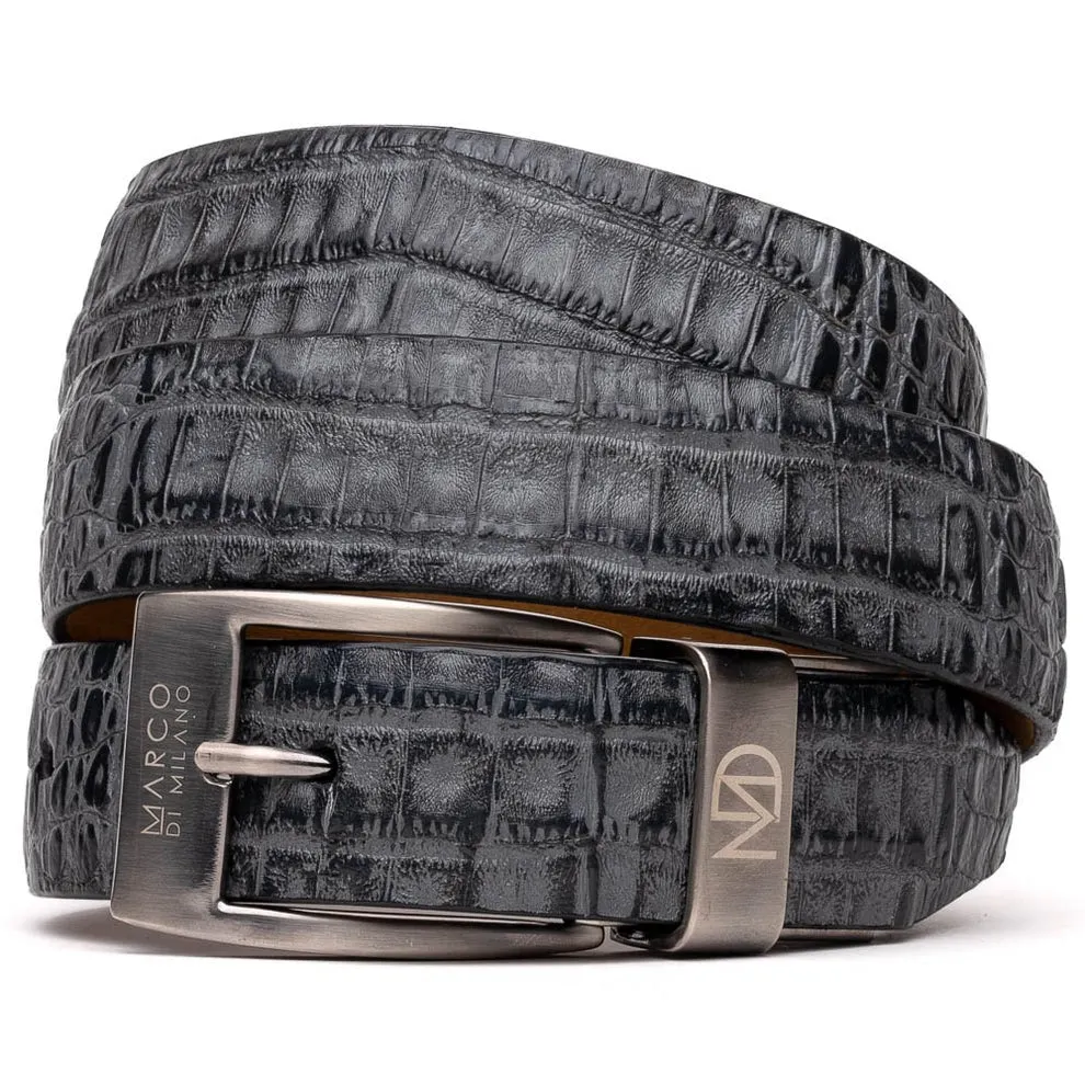 Marco Di Milano EST 100 Genuine Exotic Crocodile Men's Belts (MDMB1021)