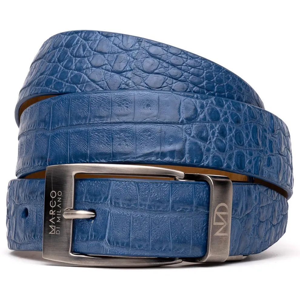 Marco Di Milano EST 100 Genuine Exotic Crocodile Men's Belts (MDMB1021)