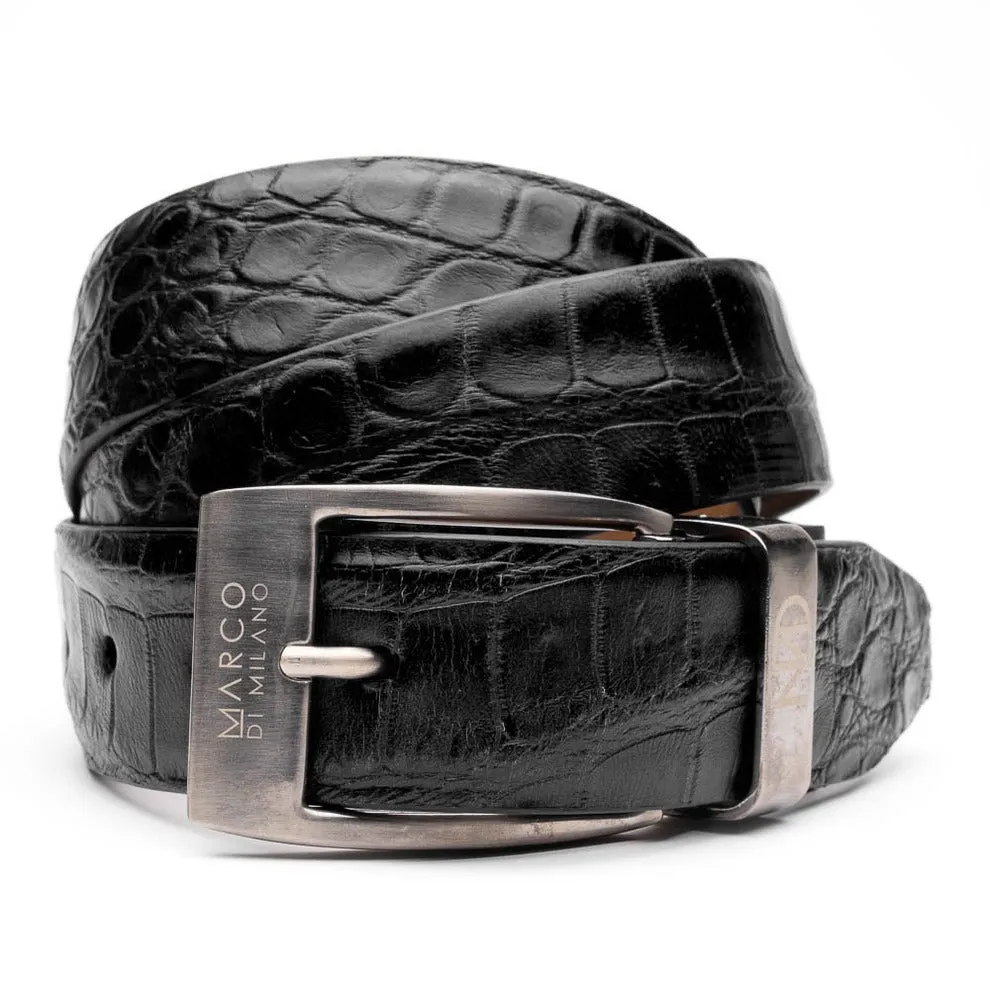 Marco Di Milano EST.105 Genuine Exotic Alligator Men's Belts (MDMB1044)