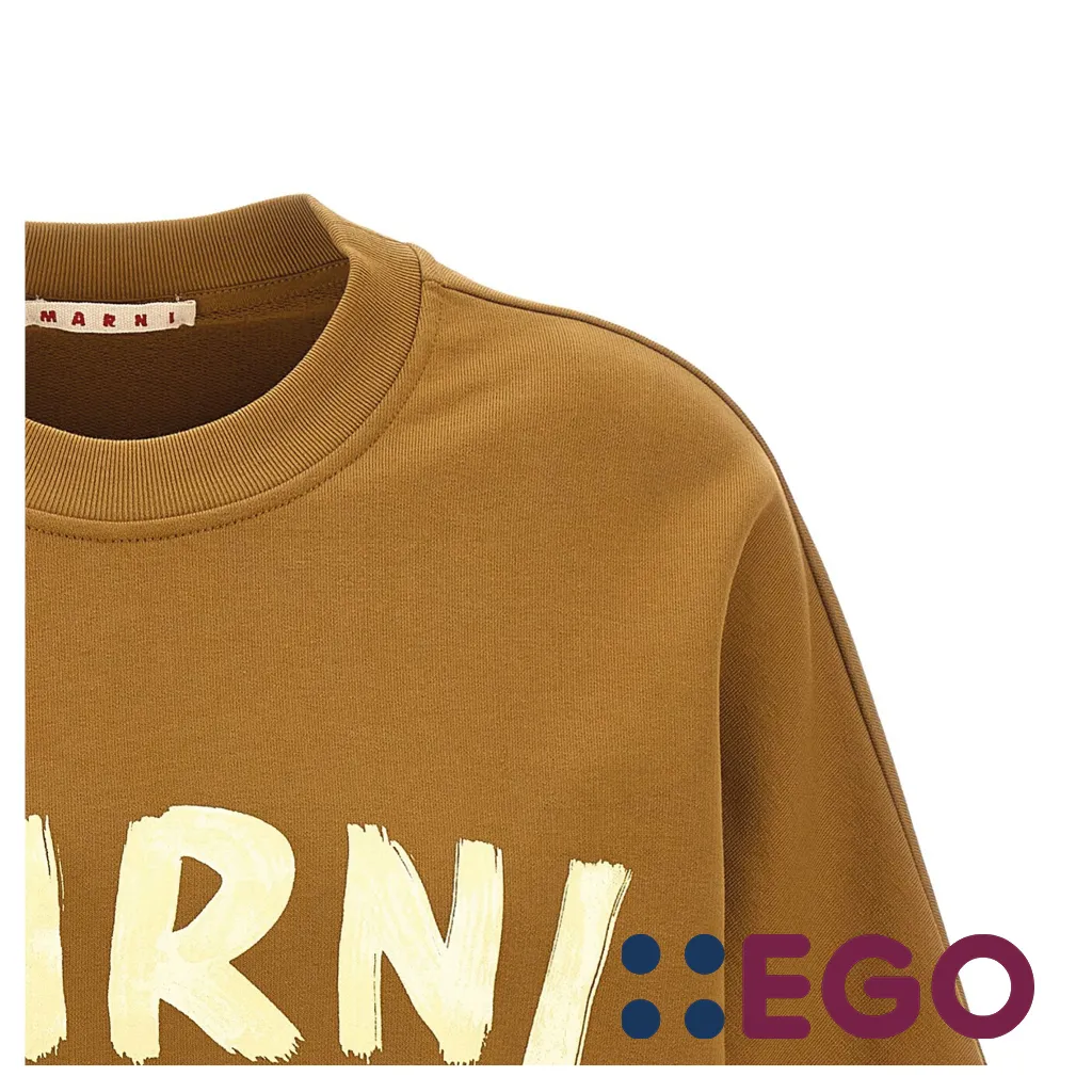 Marni Green Organic Cotton Sweatshirt