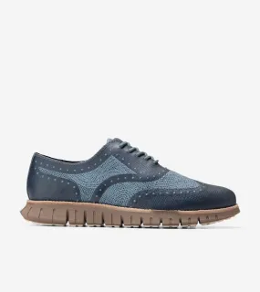 Men ZERØGRAND Remastered Embrostitch Wingtip Oxfords