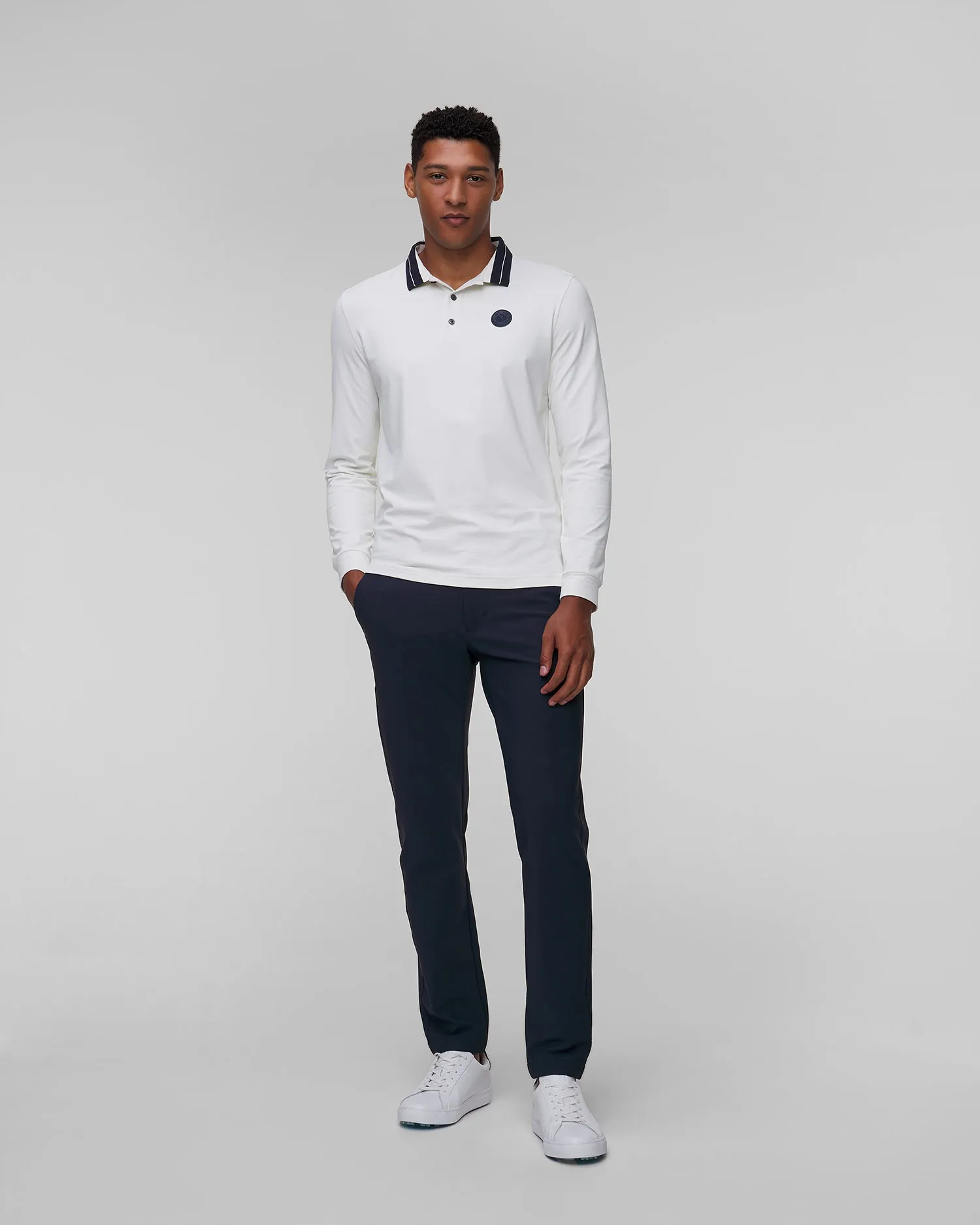 Men's long-sleeved polo Chervo Affranto A0002-150