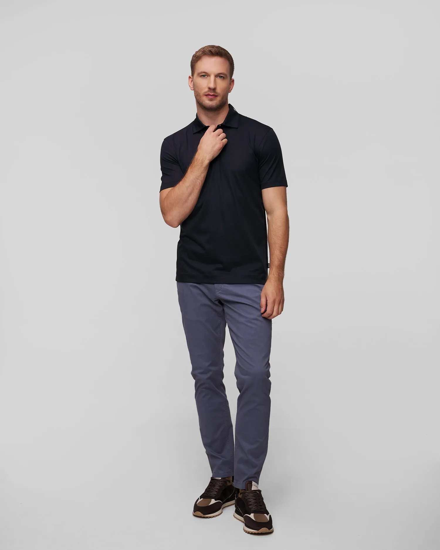 Men's navy blue polo Hugo Boss Press 50513657-404