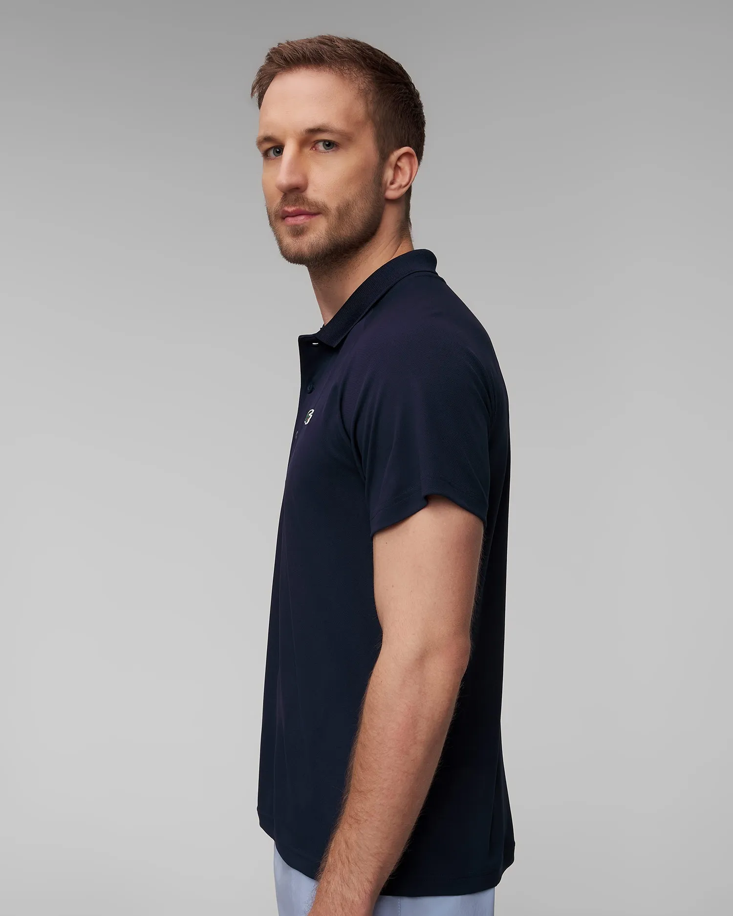 Men's navy blue technical polo Lacoste DH3201 dh3201-166