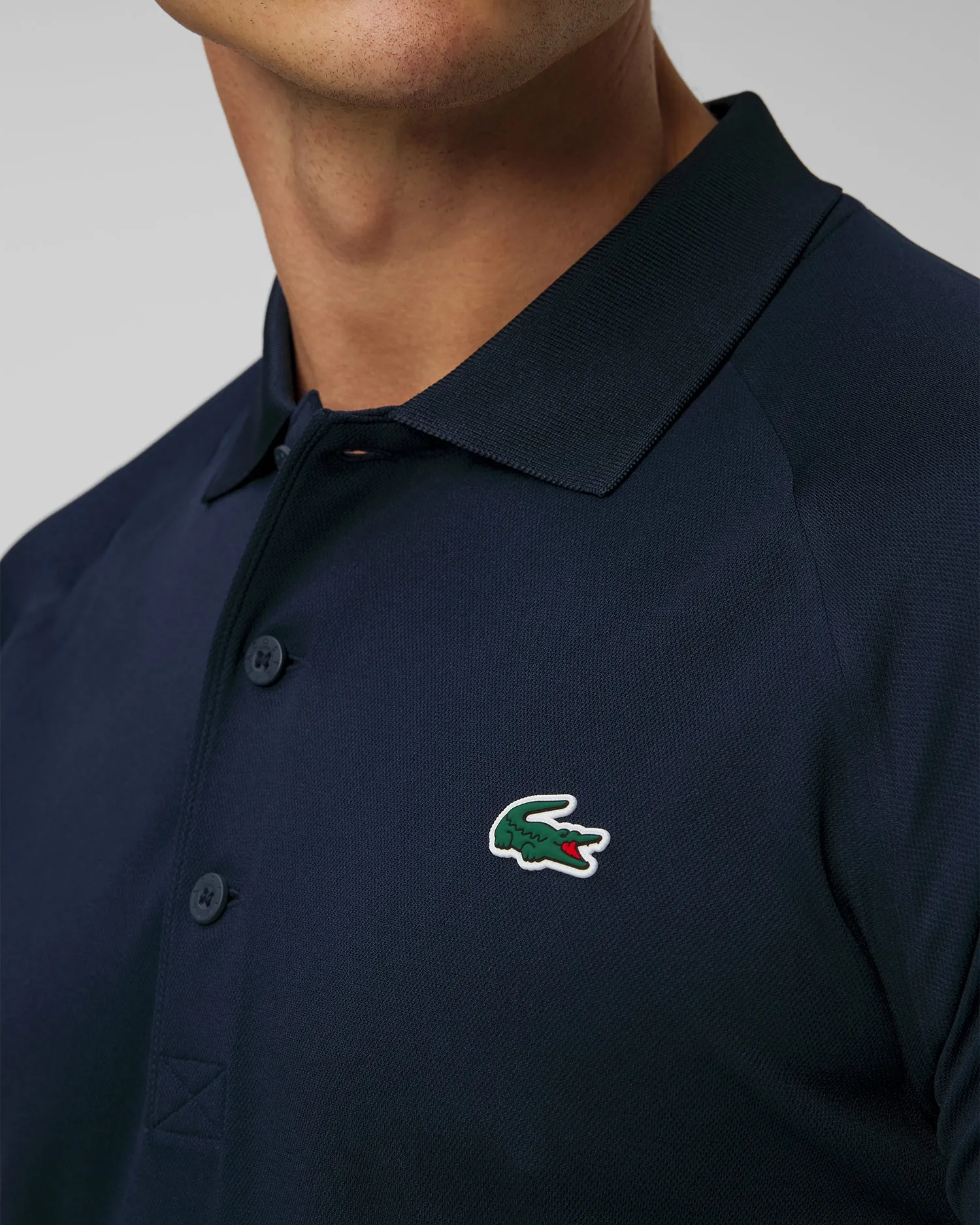 Men's navy blue technical polo Lacoste DH3201 dh3201-166