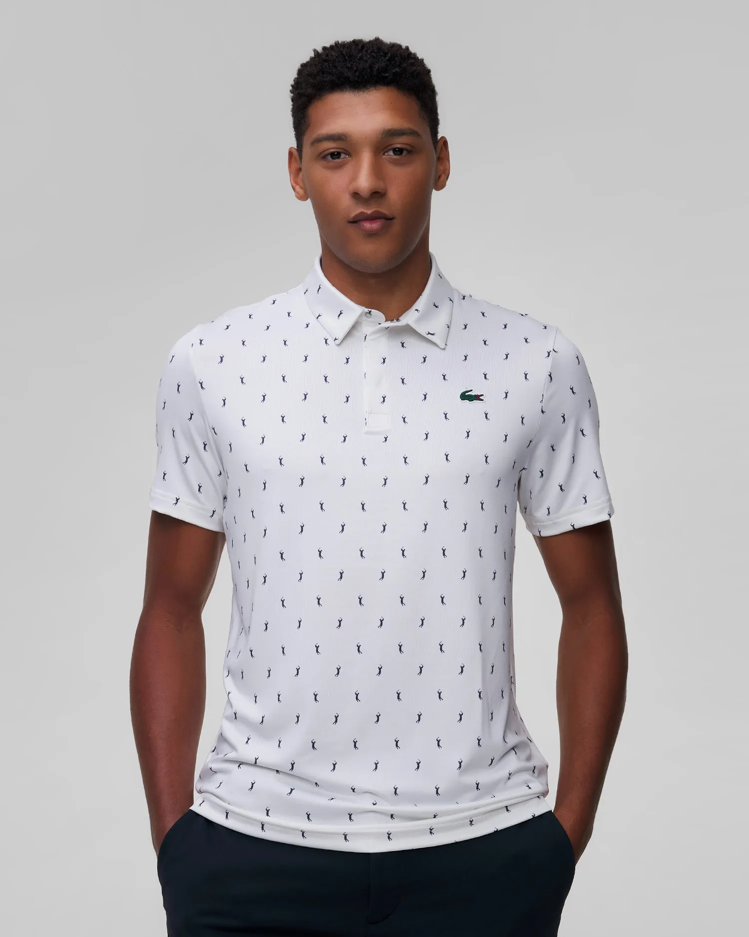 Men's white technical polo Lacoste DH5175 dh5175-u8z