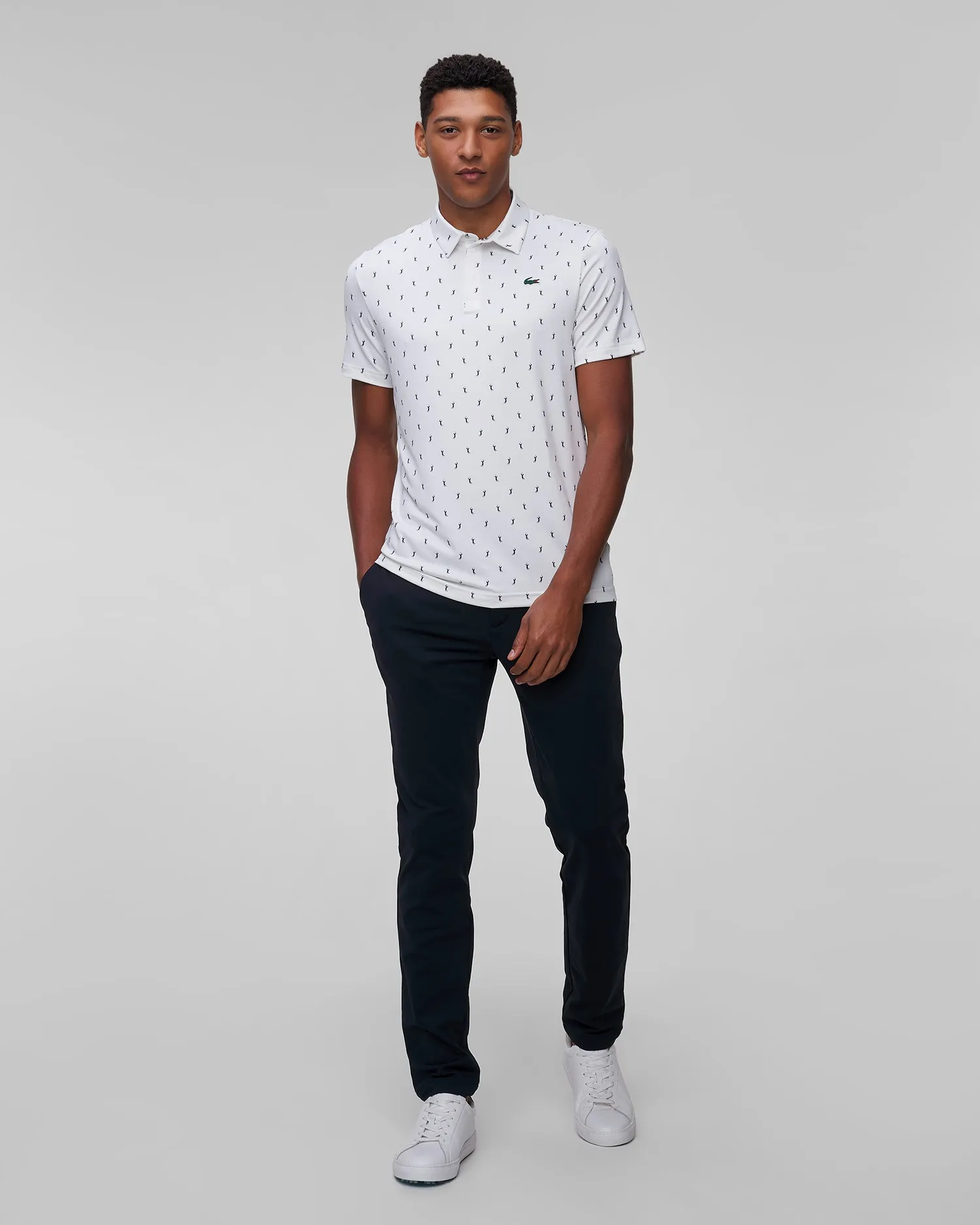 Men's white technical polo Lacoste DH5175 dh5175-u8z