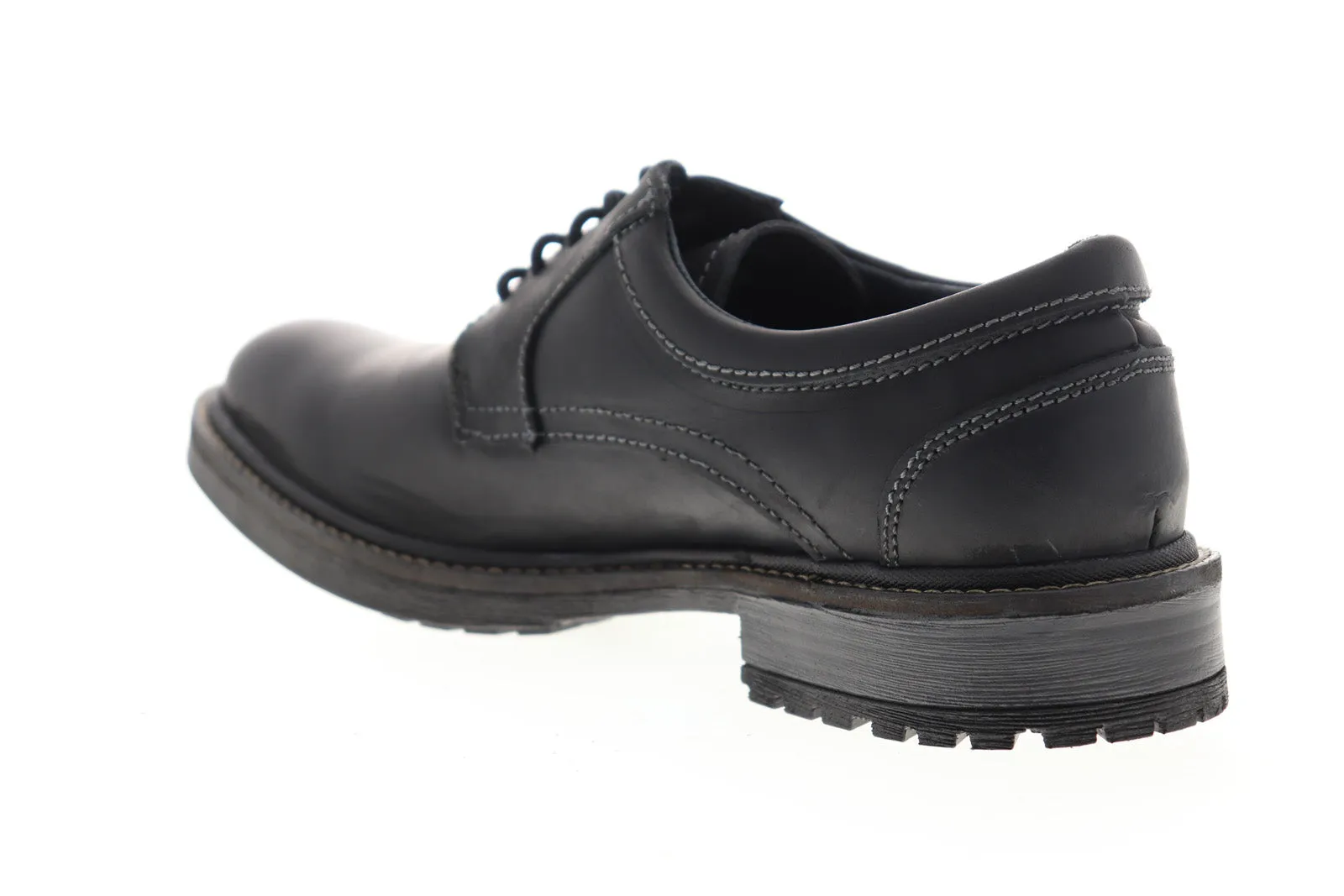 Men's Black Leather Low Top Lace Up Oxfords by GBX Pyne