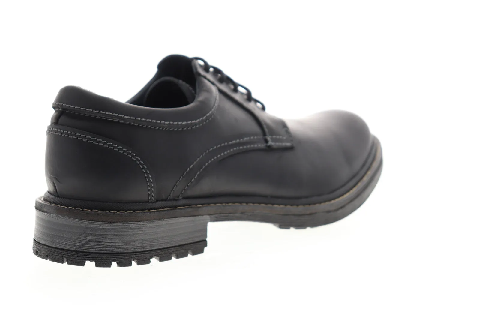 Men's Black Leather Low Top Lace Up Oxfords by GBX Pyne