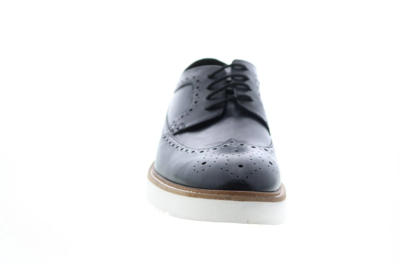 Mens Black Leather Wingtip & Brogue Oxford Shoes by Clarks Ernest Limit