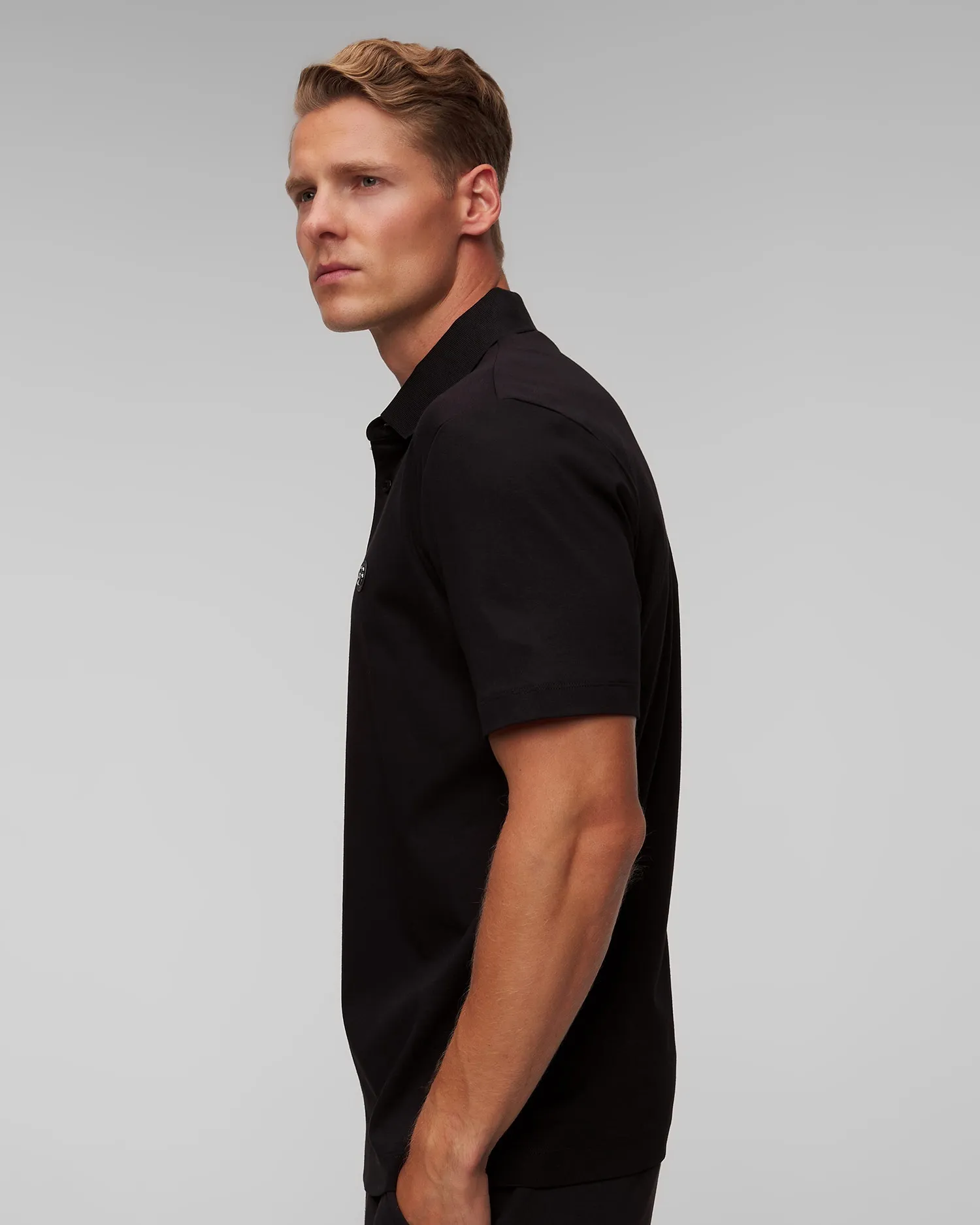 Men’s black polo Black Hugo Boss C-Parris 50520297-1